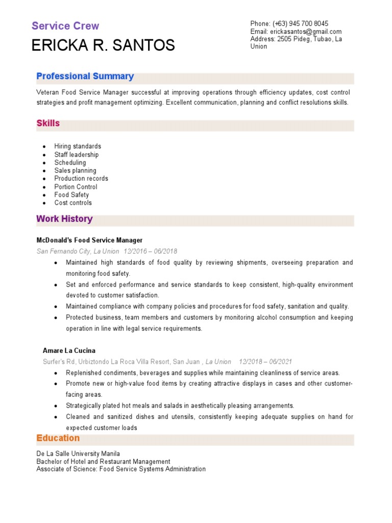 READING & WRITING MODULE 6 (Resume) PDF