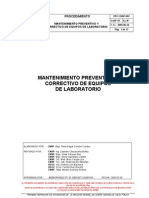 PRT-CNSP-002 Manten Preventivo y Correctivo de Equipos de Laboratorio