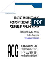 Testing and History of Composite Repair Systems For Subsea Pipeline Repair