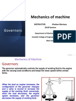 Mechanics of Machine: Governors