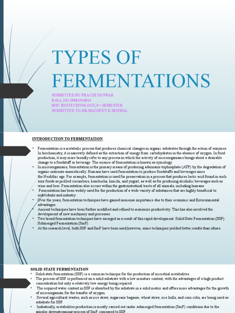 Fermentation Techniques for Biotech Students | PDF | Fermentation ...