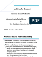Lecture Notes For Chapter 4 Artificial Neural Networks: Data Mining