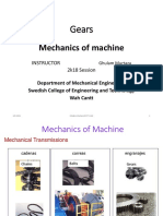 Lec#5,6 Gear and Gear Trains