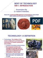 Management of Technology: Chapter 1: Introduction