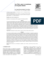 Uso de Simuladores Phet, para La Enseñanza Del Comportamiento de Gases Ideales