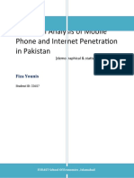 Statistical Analysis of Mobile Phone and Internet Penetration in Pakistan