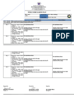 Weekly Home Learning Plan: Day/Time Learning Competency Learning Tasks Mode of Delivery