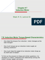 Chapter # 7 Induction Motor: Week # 15, Lecture 42