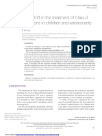 Paradigm Shift in The Treatment of Class-II Malocclusions in Children and Adolescents