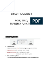 Circuit Analysis Ii Pole, Zero, Transfer Function