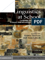 Linguistics at School - Language Awareness in Primary and Secondary Education