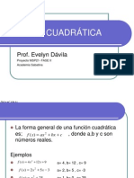 FUNCION CUADRATICA  PRES  MSP 21