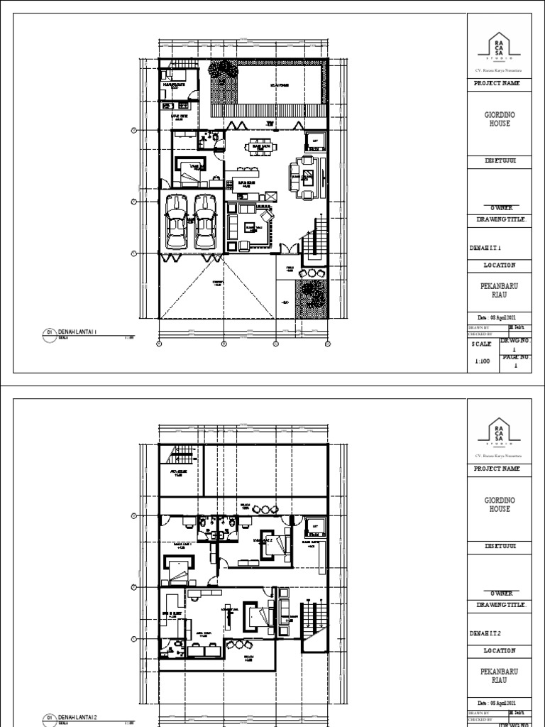 Giordano House 2120410 Denah PDF