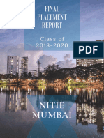 NITIE Placement Report Batch of 2020