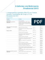 BBVA Informe Con Relevancia Prudencial 2015