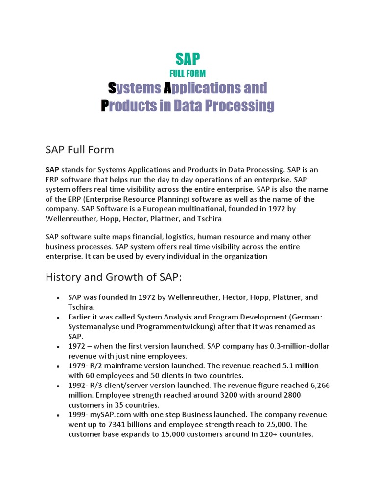 SAP ERP and ECC Overview | PDF | Enterprise Resource Planning ...