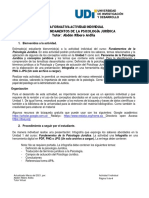 Actividad Individual 1 - PSV7 - Fundamentos de La Psicología Jurídica - Prof Abdón Ribero Ardila