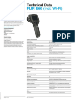 FLIR E60 (Incl. Wi-Fi) : Technical Data