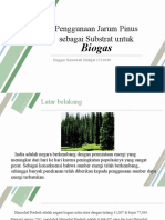 Biogas dari Jarum Pinus