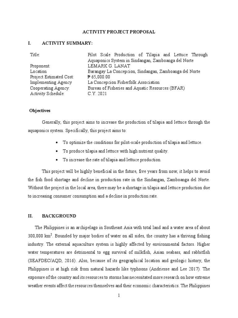 Cultivating Sustainability A Proposal for a Pilot Aquaponics Project