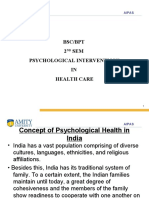 Psychological Interventions in Health Care: Traditional Indian Concepts