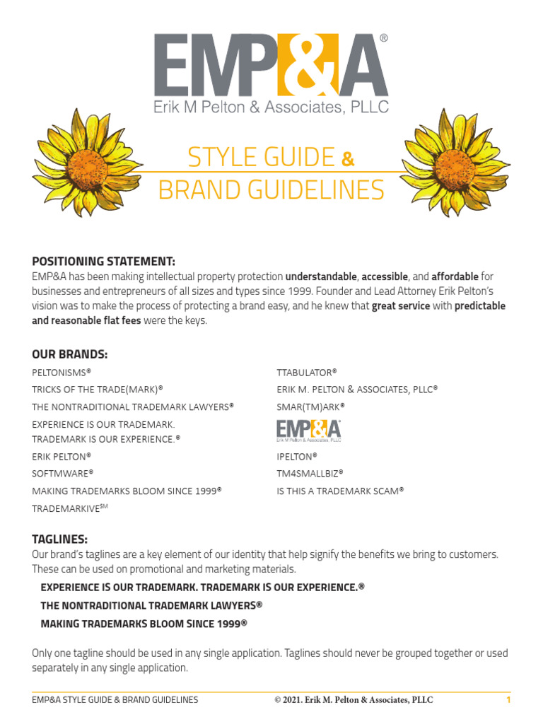 Style Guide & Brand Guidelines | PDF | Typography | Typefaces