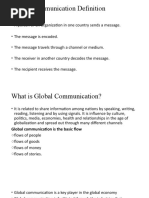 Global Communication Definition