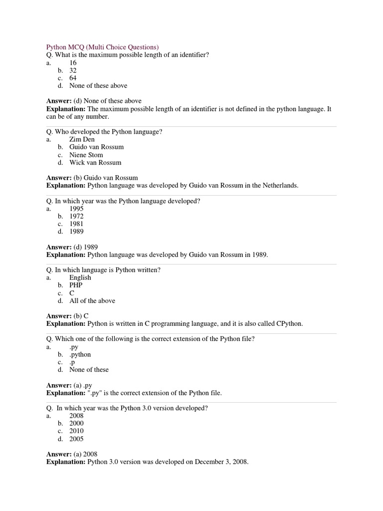 Python and ML MCQ | PDF | Parsing | Principal Component Analysis