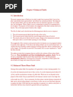 Chapter 9 Balanced Faults: Fault, and Double-Line-To-Ground Fault. All of These Are Unbalanced Faults. The Balanced