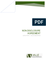 Non-Disclosure Agreement: Alfeu Pinto - Value Assurance