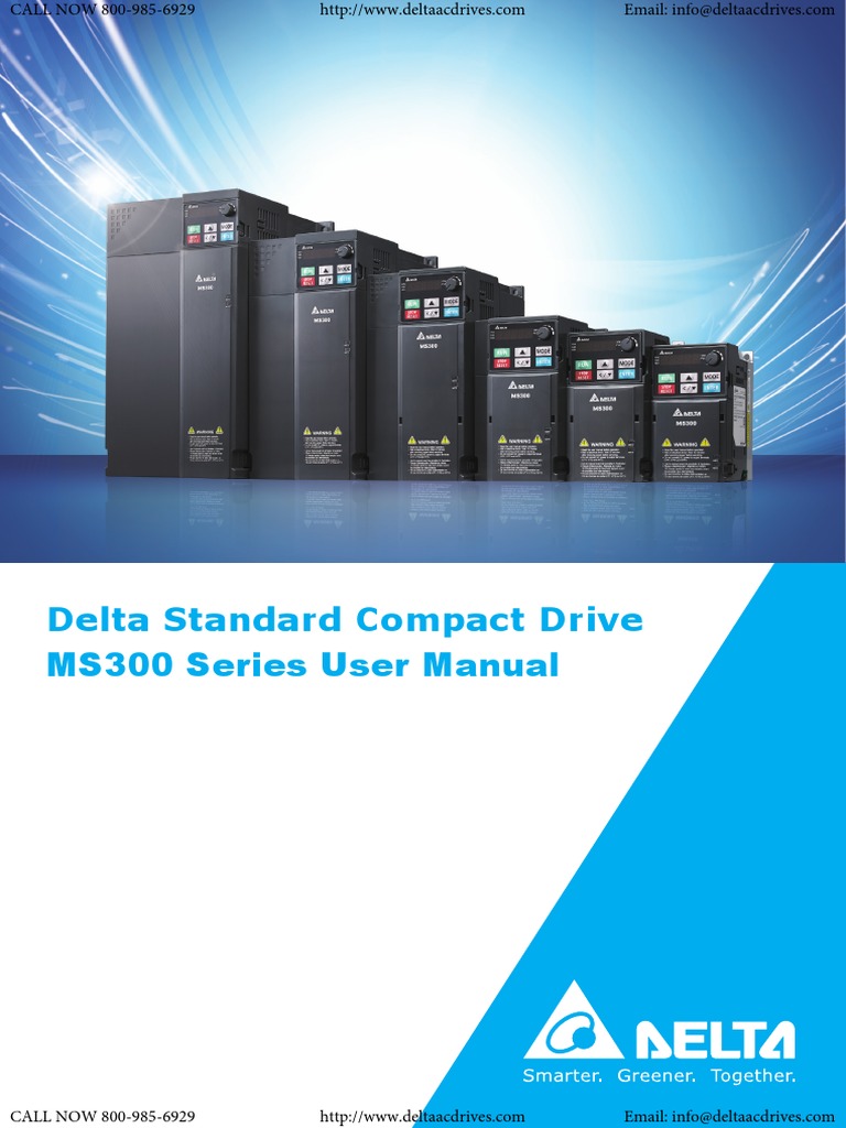 Delta Standard Compact Drive MS300 Series User Manual PDF Mains