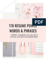 It's Here! Your Free Guide: 178 Resume Power Words & Phrases