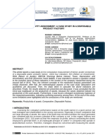 Asset Productivity Assessment: A Case Study in A Disposable Product Factory