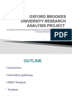 Oxford Brookes University Research Analysis Project Slide Shows