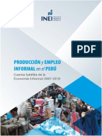 Inei Produccion y Empleo Informal en El Peru