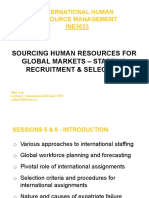 Sourcing Human Resources For Global Markets - Staffing Recruitment & Selection