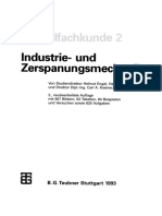 Metallfachkunde 2 Industrie - Und Zerspanungsmechanik by Helmut Engel, Direktor Dipl.-Ing. Carl A. Kestner (Auth.)