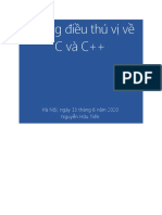 Những điều thú vị về C và C++