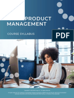 Agile Product Management: Course Syllabus