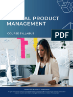 Optimal Product Management: Course Syllabus