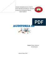 Auditoria Iii. 3