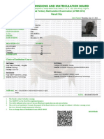 Omede Ene-Ojo Result Slip