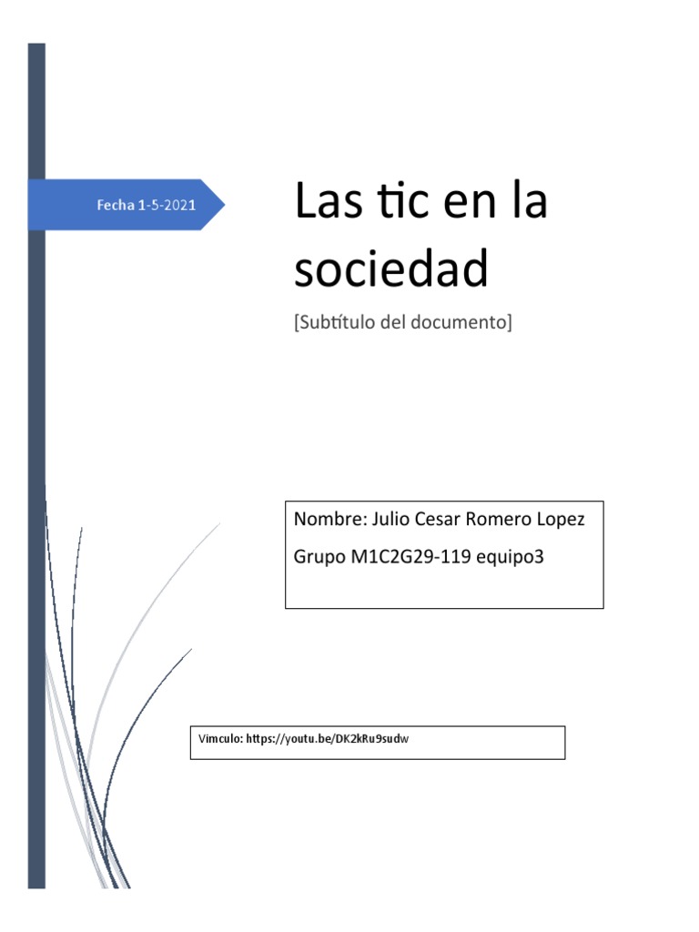 Impacto de las TIC en la Sociedad | PDF | Finanzas y dinero | Ciencias ...
