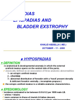Hypospadias Epispadias and Bladder Exstrophy: Khalid Abdella (MD) OCTOBER - 11 - 2006