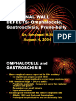 Abdominal Wall DEFECTS: Omphalocele, Gastroschisis, Prune-Belly