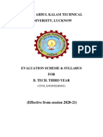 Evaluation Scheme & Detailed Syllabus of Civil Engineering 3rd Year