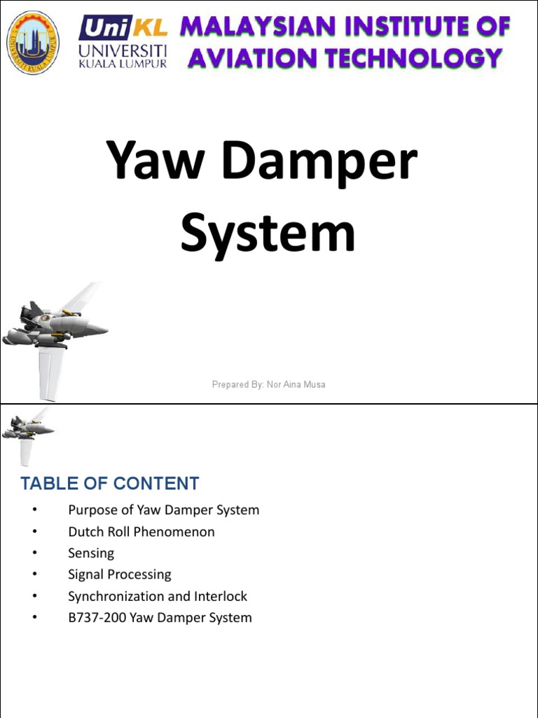 AKD20503 3 Yaw Damper System PDF Flight Dynamics (Fixed Wing