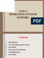 UNIT-IV - Operating System Support