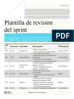 Plantilla de Revision Del Sprint