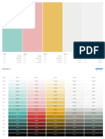 Color palette and shades for a brand idea